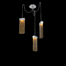 Hammerton SCB0042-03-CS-BG-C01-L3 - Parallel Glass Round 3pc Swag Multi-Pendant