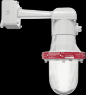 RAB Lighting EB12T - Explosionproof, incabdescent, Bracket without Guard 8 Hubs 1/2 inch