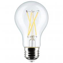 Satco Products Inc. S12463 - PRICED AS (1)  BULB (8 Watt A19 LED; Clear; 3000K; Medium Base)