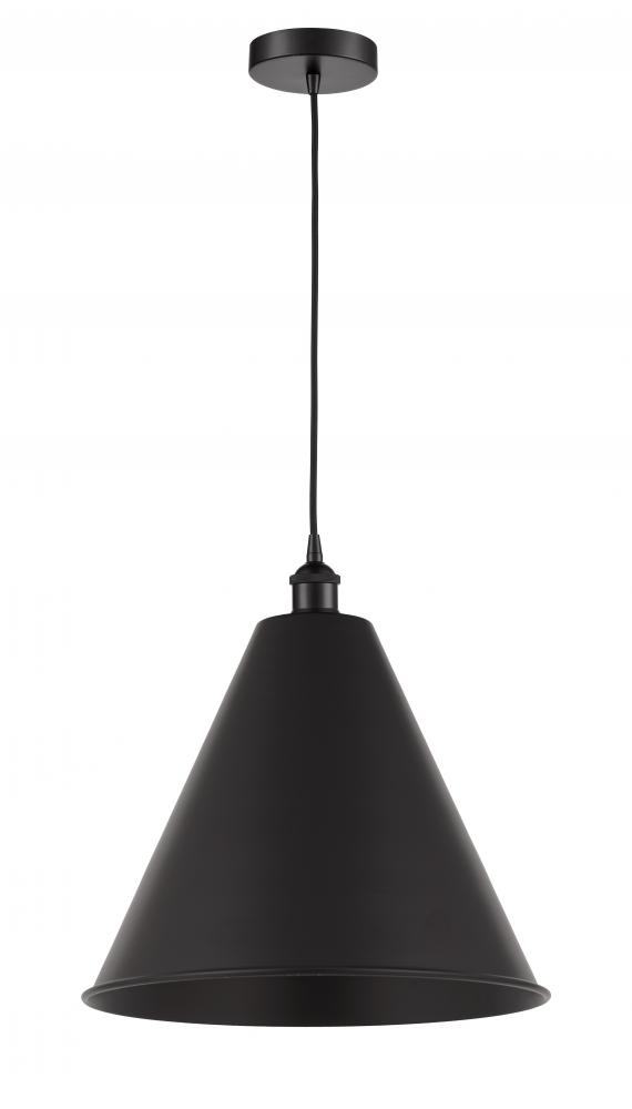 Berkshire - 1 Light - 16 inch - Matte Black - Cord hung - Mini Pendant