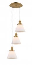 Innovations Lighting 113F-3P-BB-G41 - Cone - 3 Light - 14 inch - Brushed Brass - Cord hung - Multi Pendant