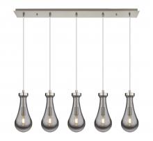 Innovations Lighting 125-451-1P-SN-G451-5SM - Owego - 5 Light - 37 inch - Brushed Satin Nickel - Linear Pendant