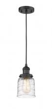 Innovations Lighting 201C-BK-G513-LED - Bell - 1 Light - 5 inch - Matte Black - Cord hung - Mini Pendant