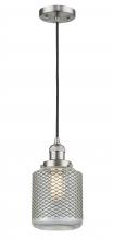 Innovations Lighting 201C-SN-G262-LED - Stanton - 1 Light - 6 inch - Brushed Satin Nickel - Cord hung - Mini Pendant