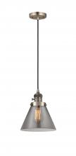 Innovations Lighting 201CSW-AB-G43 - Cone - 1 Light - 8 inch - Antique Brass - Cord hung - Mini Pendant