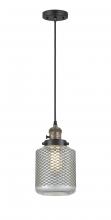 Innovations Lighting 201CSW-BAB-G262-LED - Stanton - 1 Light - 6 inch - Black Antique Brass - Cord hung - Mini Pendant