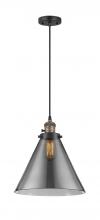 Innovations Lighting 201CSW-BAB-G43-L-LED - Cone - 1 Light - 12 inch - Black Antique Brass - Cord hung - Mini Pendant