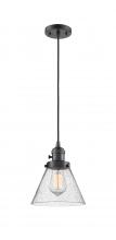 Innovations Lighting 201CSW-OB-G44-LED - Cone - 1 Light - 8 inch - Oil Rubbed Bronze - Cord hung - Mini Pendant