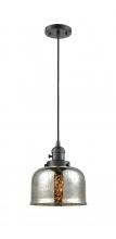 Innovations Lighting 201CSW-OB-G78-LED - Bell - 1 Light - 8 inch - Oil Rubbed Bronze - Cord hung - Mini Pendant