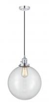 Innovations Lighting 201CSW-PC-G202-12-LED - Beacon - 1 Light - 12 inch - Polished Chrome - Cord hung - Mini Pendant
