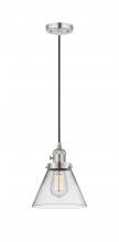 Innovations Lighting 201CSW-PN-G42-LED - Cone - 1 Light - 8 inch - Polished Nickel - Cord hung - Mini Pendant