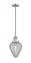 Innovations Lighting 201CSW-SN-G165-LED - Geneseo - 1 Light - 7 inch - Brushed Satin Nickel - Cord hung - Mini Pendant