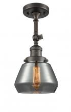 Innovations Lighting 201F-OB-G173 - Fulton - 1 Light - 7 inch - Oil Rubbed Bronze - Adjustable Semi-Flush Mount
