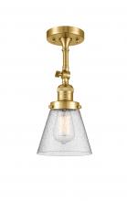 Innovations Lighting 201F-SG-G64-LED - Cone - 1 Light - 6 inch - Satin Gold - Adjustable Semi-Flush Mount