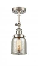Innovations Lighting 201F-SN-G58 - Bell - 1 Light - 5 inch - Brushed Satin Nickel - Adjustable Semi-Flush Mount
