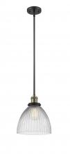 Innovations Lighting 201S-BAB-G222-LED - Seneca Falls - 1 Light - 10 inch - Black Antique Brass - Stem Hung - Mini Pendant