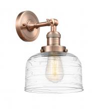 Innovations Lighting 203-AC-G713-LED - Bell - 1 Light - 8 inch - Antique Copper - Adjustable Sconce