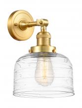 Innovations Lighting 203-SG-G713-LED - Bell - 1 Light - 8 inch - Satin Gold - Adjustable Sconce