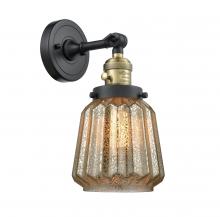 Innovations Lighting 203SW-BAB-G146-LED - Chatham - 1 Light - 7 inch - Black Antique Brass - Adjustable Sconce