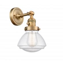 Innovations Lighting 203SW-BB-G324-LED - Olean - 1 Light - 7 inch - Brushed Brass - Adjustable Sconce