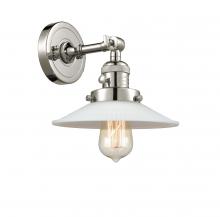 Innovations Lighting 203SW-PN-G1-LED - Halophane - 1 Light - 9 inch - Polished Nickel - Adjustable Sconce
