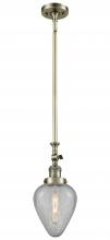 Innovations Lighting 206-AB-G165-LED - Geneseo - 1 Light - 7 inch - Antique Brass - Stem Hung - Adjustable Mini Pendant
