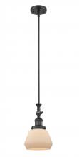 Innovations Lighting 206-BK-G171-LED - Fulton - 1 Light - 7 inch - Matte Black - Stem Hung - Adjustable Mini Pendant