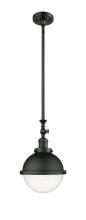 Innovations Lighting 206-BK-HFS-84-BK-LED - Hampden - 1 Light - 9 inch - Matte Black - Stem Hung - Adjustable Mini Pendant