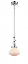 Innovations Lighting 206-PC-G321-LED - Olean - 1 Light - 7 inch - Polished Chrome - Stem Hung - Adjustable Mini Pendant