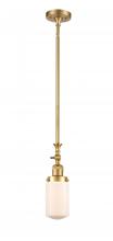 Innovations Lighting 206-SG-G311-LED - Dover - 1 Light - 5 inch - Satin Gold - Stem Hung - Adjustable Mini Pendant