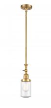 Innovations Lighting 206-SG-G314-LED - Dover - 1 Light - 5 inch - Satin Gold - Stem Hung - Adjustable Mini Pendant