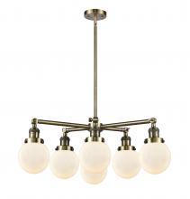 Innovations Lighting 207-6CR-AB-G201-6 - Beacon Chandelier