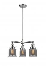 Innovations Lighting 207-PC-G53 - Bell - 3 Light - 19 inch - Polished Chrome - Stem Hung - Chandelier