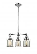 Innovations Lighting 207-PC-G58-LED - Bell - 3 Light - 19 inch - Polished Chrome - Stem Hung - Chandelier