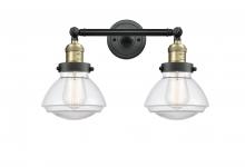 Innovations Lighting 208-BAB-G322-LED - Olean - 2 Light - 17 inch - Black Antique Brass - Adjustable Bath Vanity Light