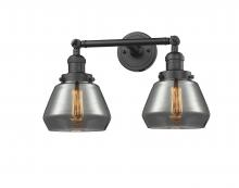 Innovations Lighting 208-OB-G173-LED - Fulton - 2 Light - 17 inch - Oil Rubbed Bronze - Adjustable Bath Vanity Light