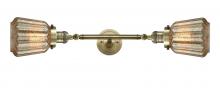 Innovations Lighting 208L-AB-G146 - Chatham - 2 Light - 7 inch - Antique Brass - Adjustable Bath Vanity Light