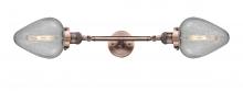 Innovations Lighting 208L-AC-G165-LED - Geneseo - 2 Light - 7 inch - Antique Copper - Adjustable Bath Vanity Light