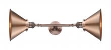 Innovations Lighting 208L-AC-M10-AC-LED - Briarcliff - 2 Light - 10 inch - Antique Copper - Adjustable Bath Vanity Light