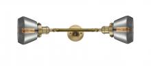 Innovations Lighting 208L-BB-G173 - Fulton - 2 Light - 7 inch - Brushed Brass - Adjustable Bath Vanity Light