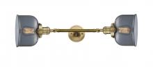 Innovations Lighting 208L-BB-G73 - Bell - 2 Light - 8 inch - Brushed Brass - Adjustable Bath Vanity Light