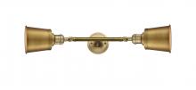 Innovations Lighting 208L-BB-M9-BB-LED - Addison - 2 Light - 5 inch - Brushed Brass - Adjustable Bath Vanity Light