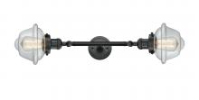 Innovations Lighting 208L-BK-G532-LED - Oxford - 2 Light - 8 inch - Matte Black - Adjustable Bath Vanity Light