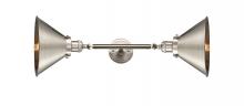 Innovations Lighting 208L-SN-M10-SN-LED - Briarcliff - 2 Light - 10 inch - Brushed Satin Nickel - Adjustable Bath Vanity Light