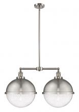 Innovations Lighting 209-SN-HFS-124-SN-LED - Hampden - 2 Light - 18 inch - Brushed Satin Nickel - Stem Hung - Adjustable Island Light