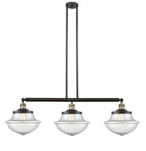 Innovations Lighting 213-BAB-G544 - Oxford - 3 Light - 42 inch - Black Antique Brass - Stem Hung - Adjustable Island Light