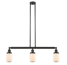 Innovations Lighting 213-OB-G311 - Dover - 3 Light - 37 inch - Oil Rubbed Bronze - Stem Hung - Adjustable Island Light