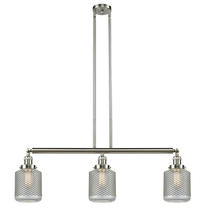 Innovations Lighting 213-SN-G262-LED - Stanton - 3 Light - 39 inch - Brushed Satin Nickel - Stem Hung - Adjustable Island Light