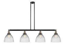 Innovations Lighting 214-BAB-G222 - Seneca Falls - 4 Light - 51 inch - Black Antique Brass - Stem Hung - Adjustable Island Light