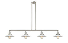 Innovations Lighting 214-SN-G1-LED - Halophane - 4 Light - 53 inch - Brushed Satin Nickel - Stem Hung - Adjustable Island Light